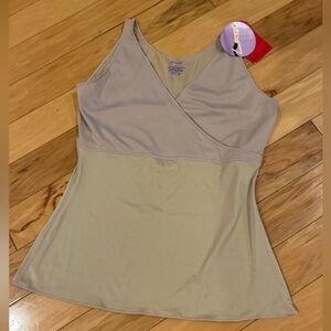 NWT SPANX Criss Cross Nude Sleeveless Cami Top